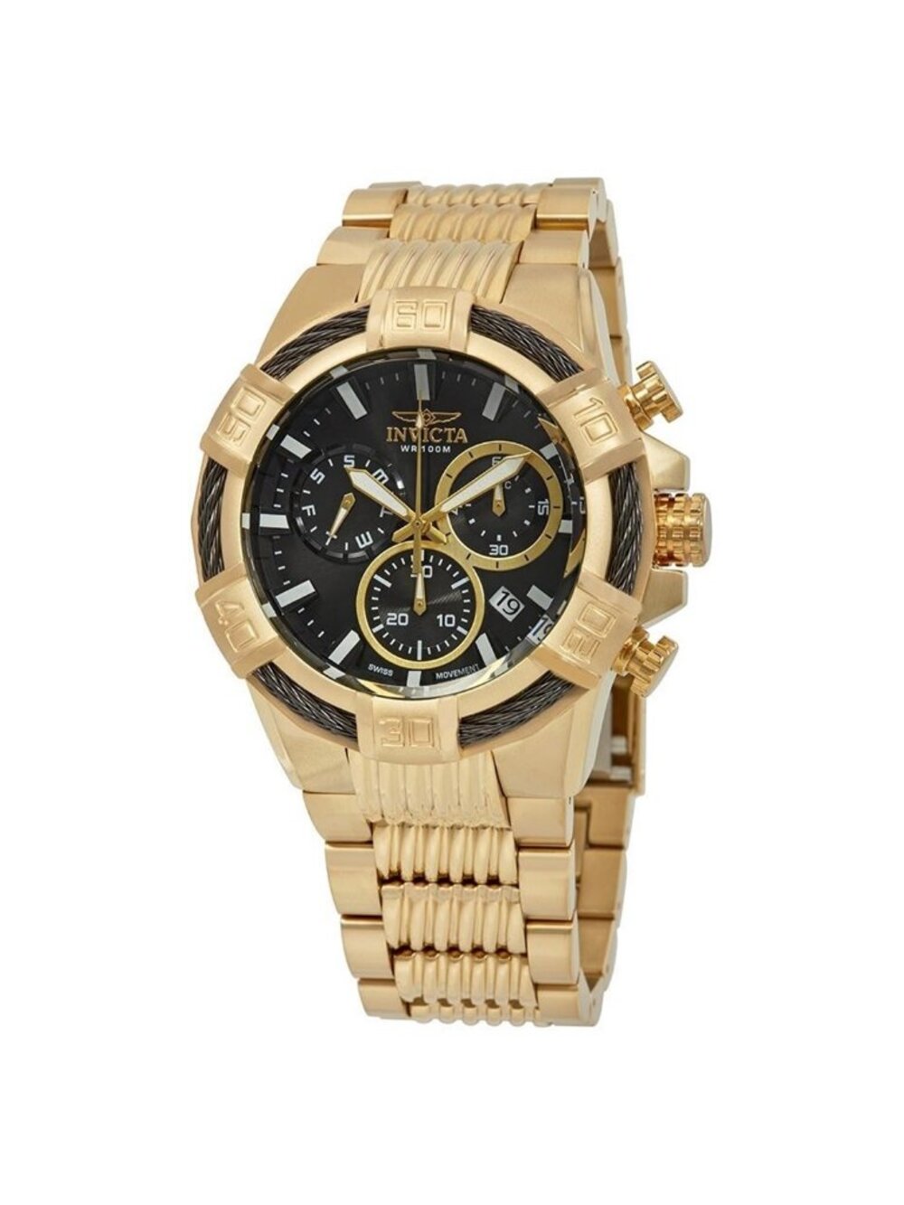 NWT Invicta Bolt Chronograph Black Dial Men's Watch